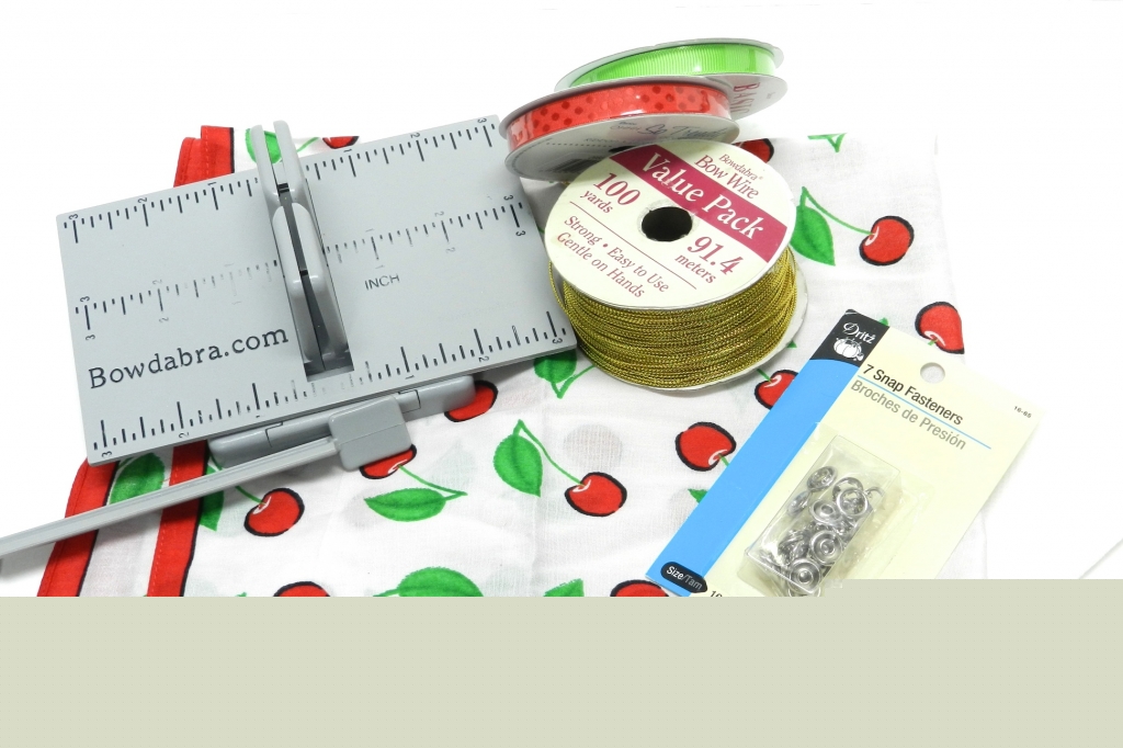 Recycled Bandana Wristlet Purse with Mini Bowdabra Bow