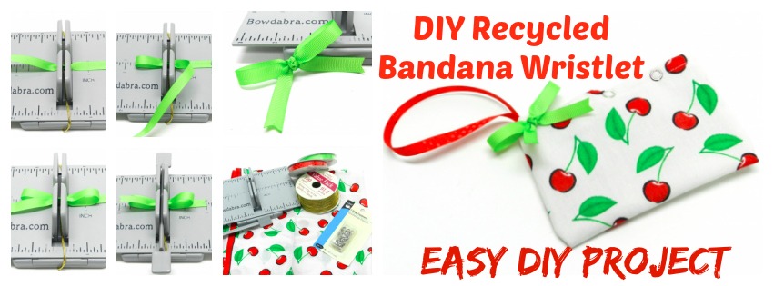 Recycled Bandana Wristlet2