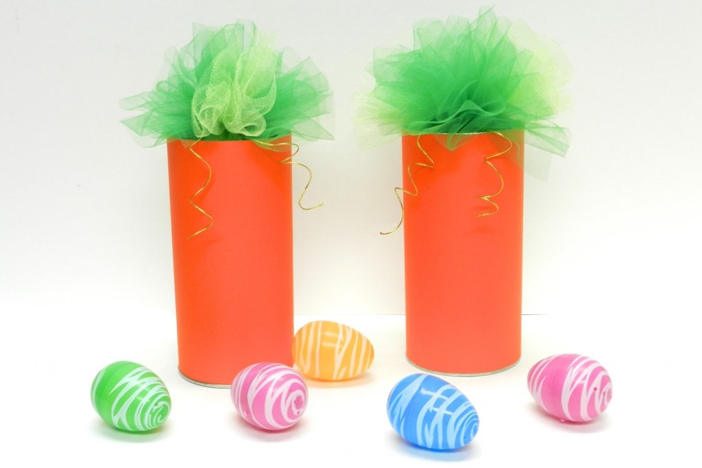 Easter Recycled Crafts: Easter Carrot Baskets