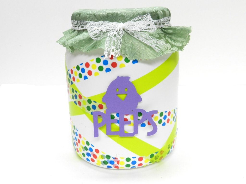 Recycled Crafts: Easter Peeps Candy Jar