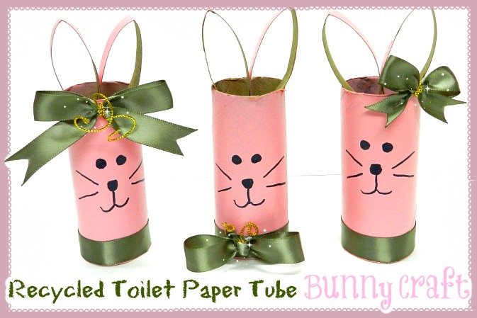 Recycled Toilet Paper Tube Bunny Craft