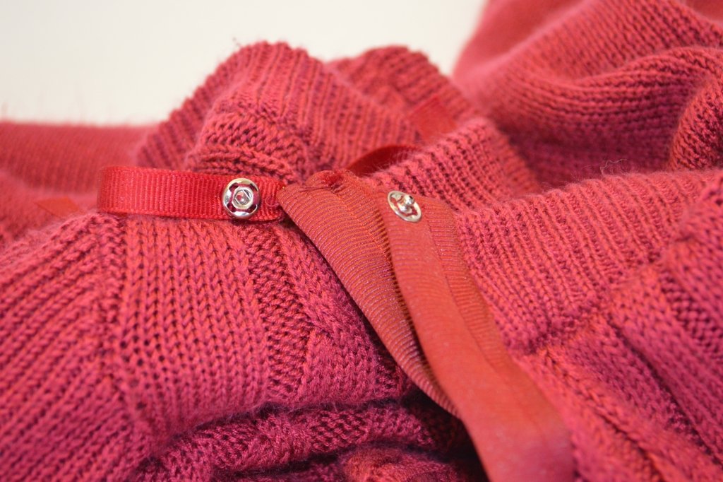 {Recycled Fashion Crafts} Plain Pullover to Ribbon Cardi