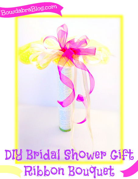 Bridal Shower Ribbon Bouquet DIY