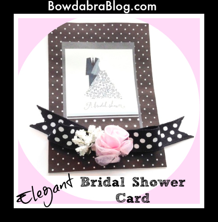 DIY Elegant Bridal Shower Card