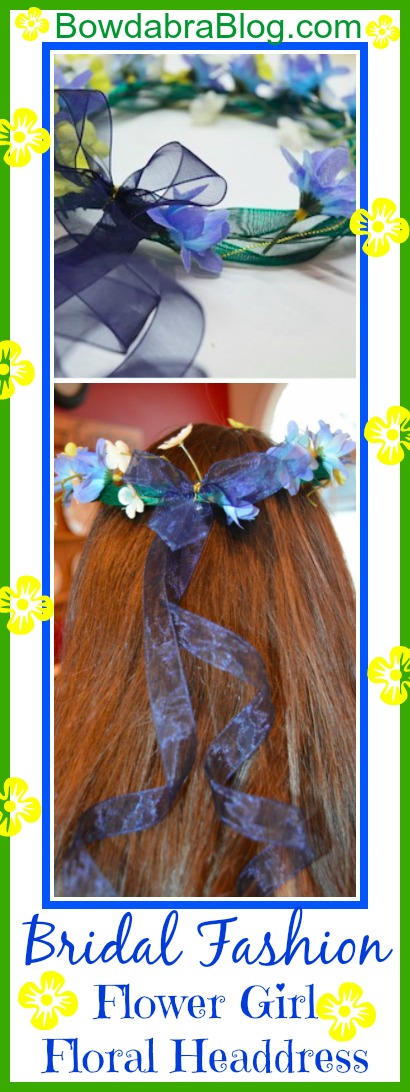 DIY Flower Girl Floral Headdress