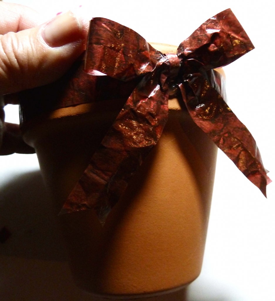 {Mother's Day Gift} Brown Paper Bag Bow and Flower 