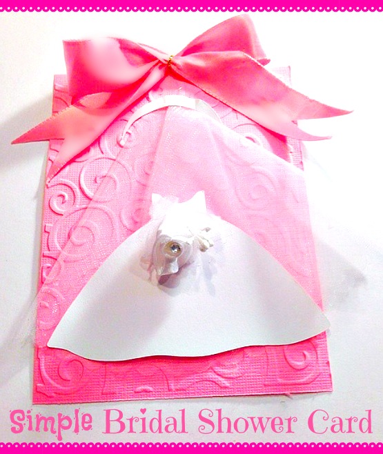 Simple Bridal Shower Paper Craft