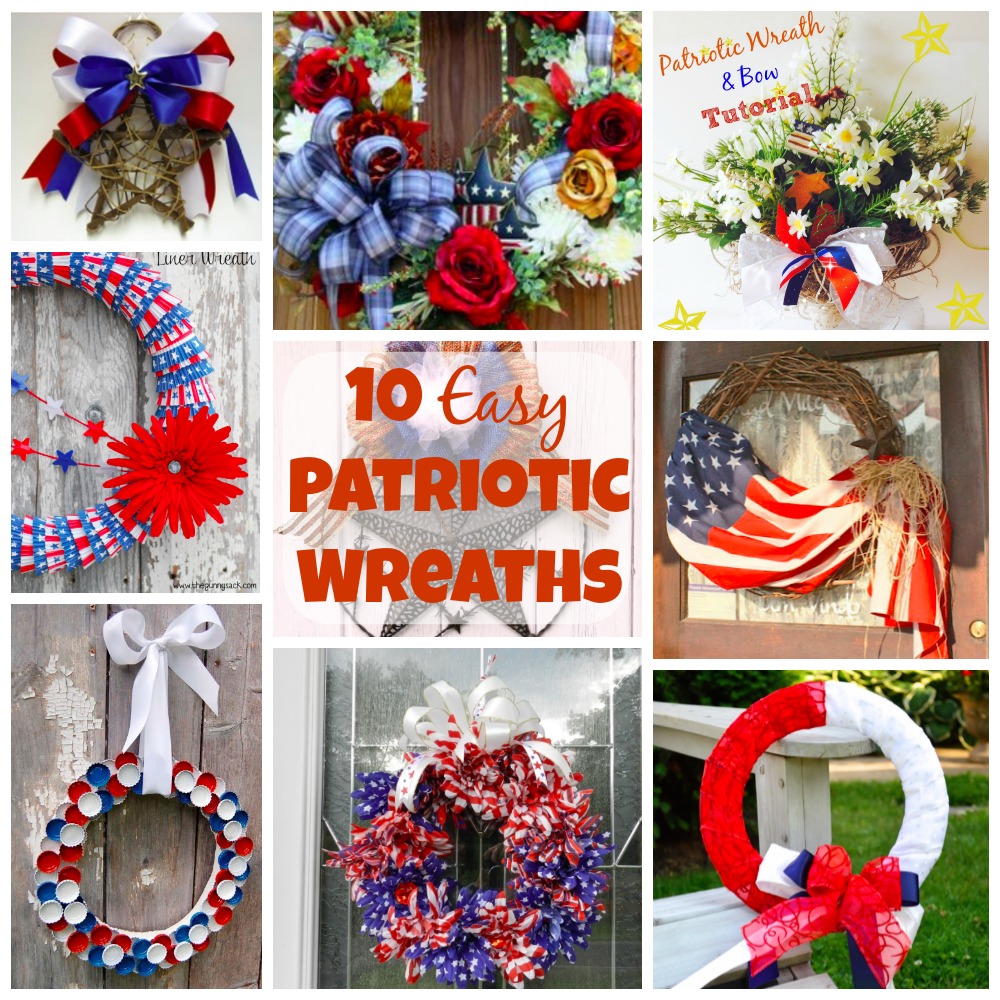 10 Easy Patriotic Wreaths