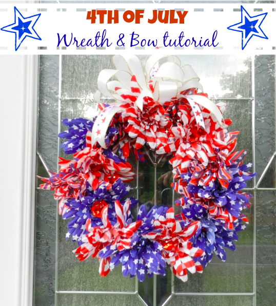 4th of July Wreath and Bow Tutorial
