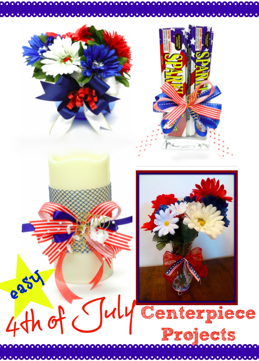 Easy 4th of July Centerpiece Projects