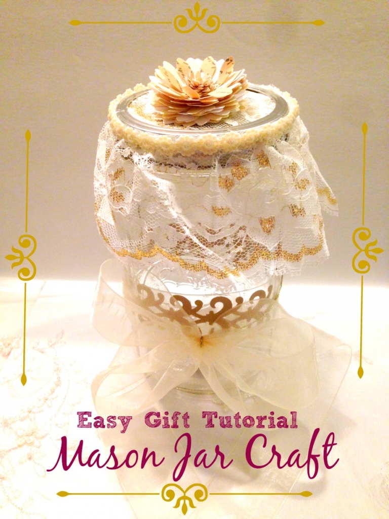 Easy Bowdabra Gift Tutorial Mason Jar Craft