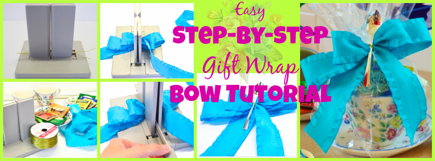 Easy Gift Wrap Bow Tutorial