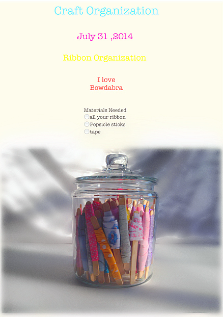 Bowdabra Ribbon Storage Jar