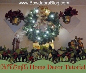 Easy Christmas Wreath with Bowdabra Bow