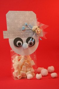 Holiday Tutorial: Snowman Candy Filled Treat Bags
