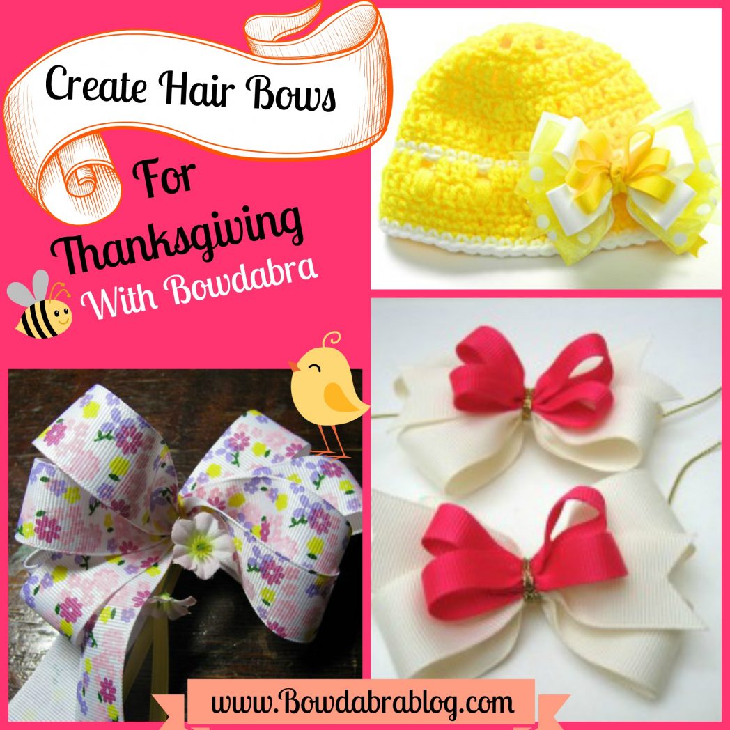 Creative Hair Bows for Thanksgiving