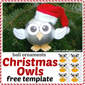 Christmas Owls free template