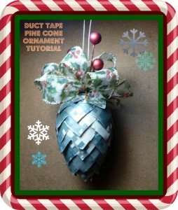 Duct Tape Pinecone Ornament