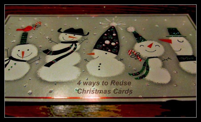 4 ways to reuse christmas cards