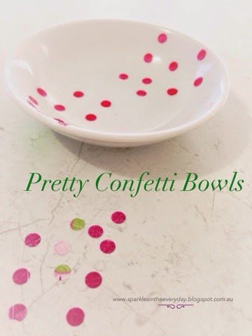 Pretty Confetti Bowls