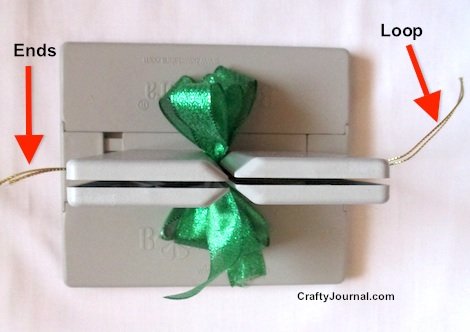 bow wire  - St. Patrick's Day Ribbon Bouquet by Crafty Journal