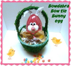 Bow tie bunny egg