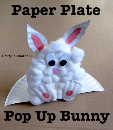 Paper Plate Pop Up Bunny