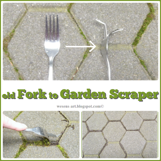 Old Fork to Garden Scraper DIY Crafty Projects