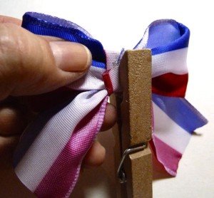 Patriotic dog bow tie