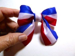 Patriotic dog bow tie