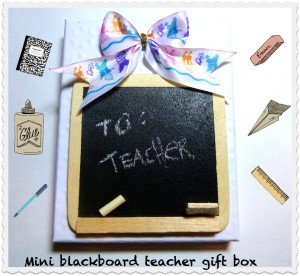 teacher gift card box
