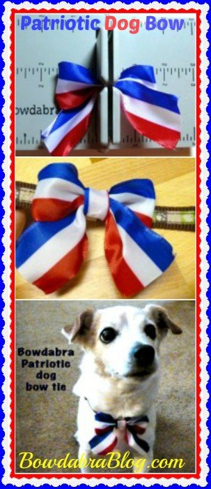 Patriotic Dog Bow Tie
