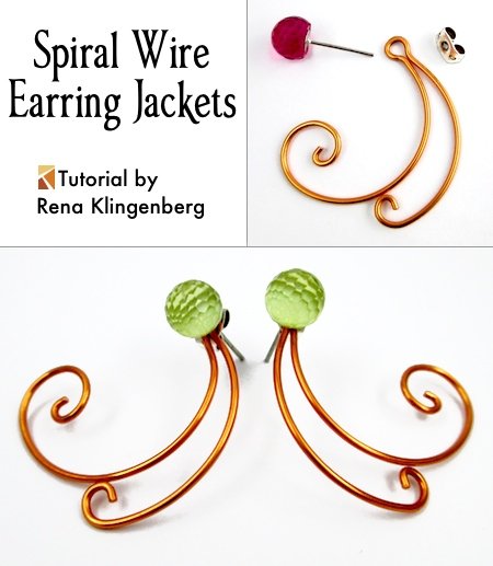 Spiral Wire Earring Jackets (Tutorial)
