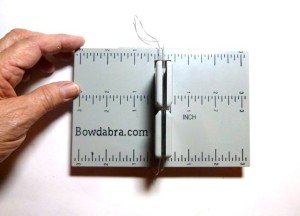 Mini Bowdabra bow making tool