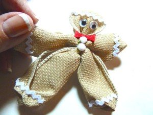 Craft Wired Gingerbread Man Ribbon