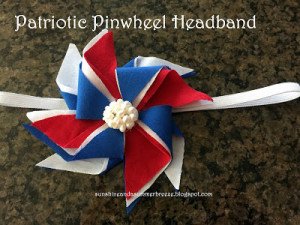Patriotic Pinwheel Headband
