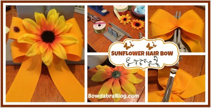 Sunflower Hair Bow