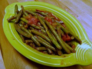 Savory Green style green beans side dish