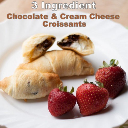 Chocolate Cream Cheese Croissants