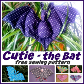 Cutie the Bat- Free Sewing Pattern