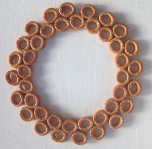 Handmade pretzel wreath bows