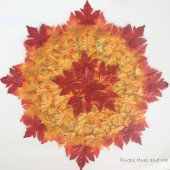Layered Fall Leaves Placemat