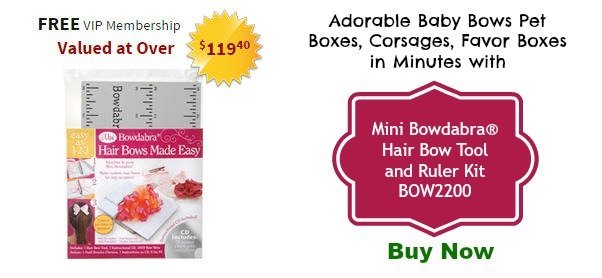 How to make bows with Mini Bowdabra Hair Bow Tool and Ruler Kit