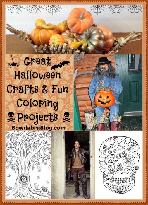 Great Halloween Crafts and Fun Coloring Projects