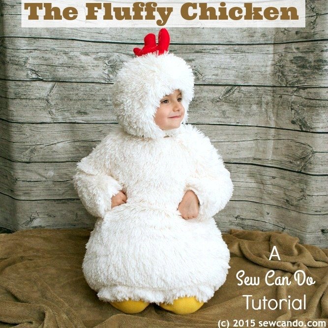 Kid's Fluffy Chicken Costume Tutorial