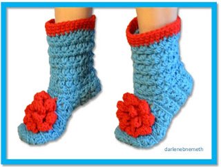 Quick and Easy Crocheted Slippers