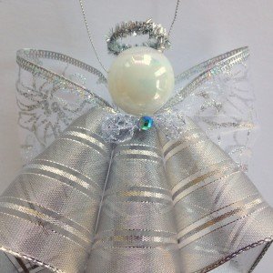 angel bow ornament