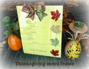 Thanksgiving Bowdabra Menu Frame 