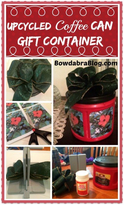 upcycled gift can container