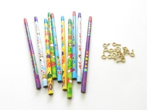 pencil ribbon wands